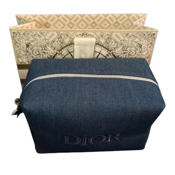 Dior Denim Beauty Bundle Cosmetic Bag & Make-up OS - Picture 4 of 8